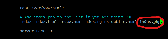 添加index.php